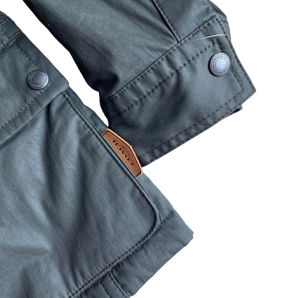 COACH Women’s Size XS Belted Olive Green Mid Length Trench Coat jacket - Picture 10 of 10